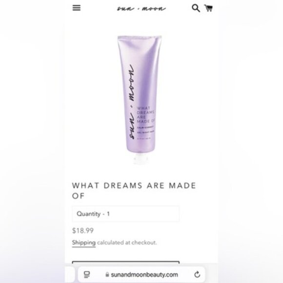 Sun and Moon What Dreams are Made Night Mask NIB - Picture 5 of 5